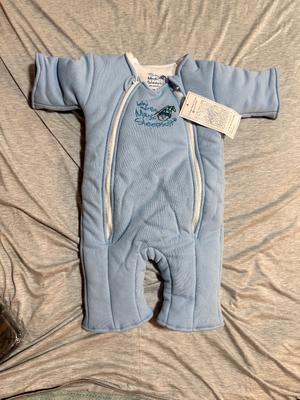 Baby Merlin’s Magic Sleepsuit Blue Large 3-6 Months 18-21 lbs NWT